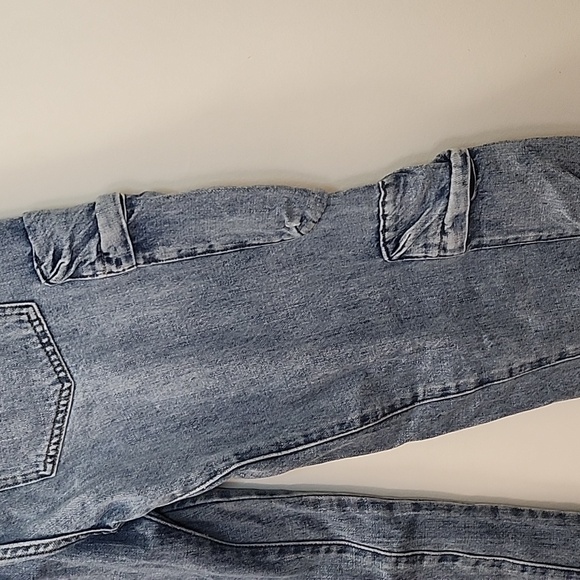 Pistola Bobbie Blue Cargo Utility Mid-Rise Straight Leg Jeans Size 26 - Picture 14 of 16
